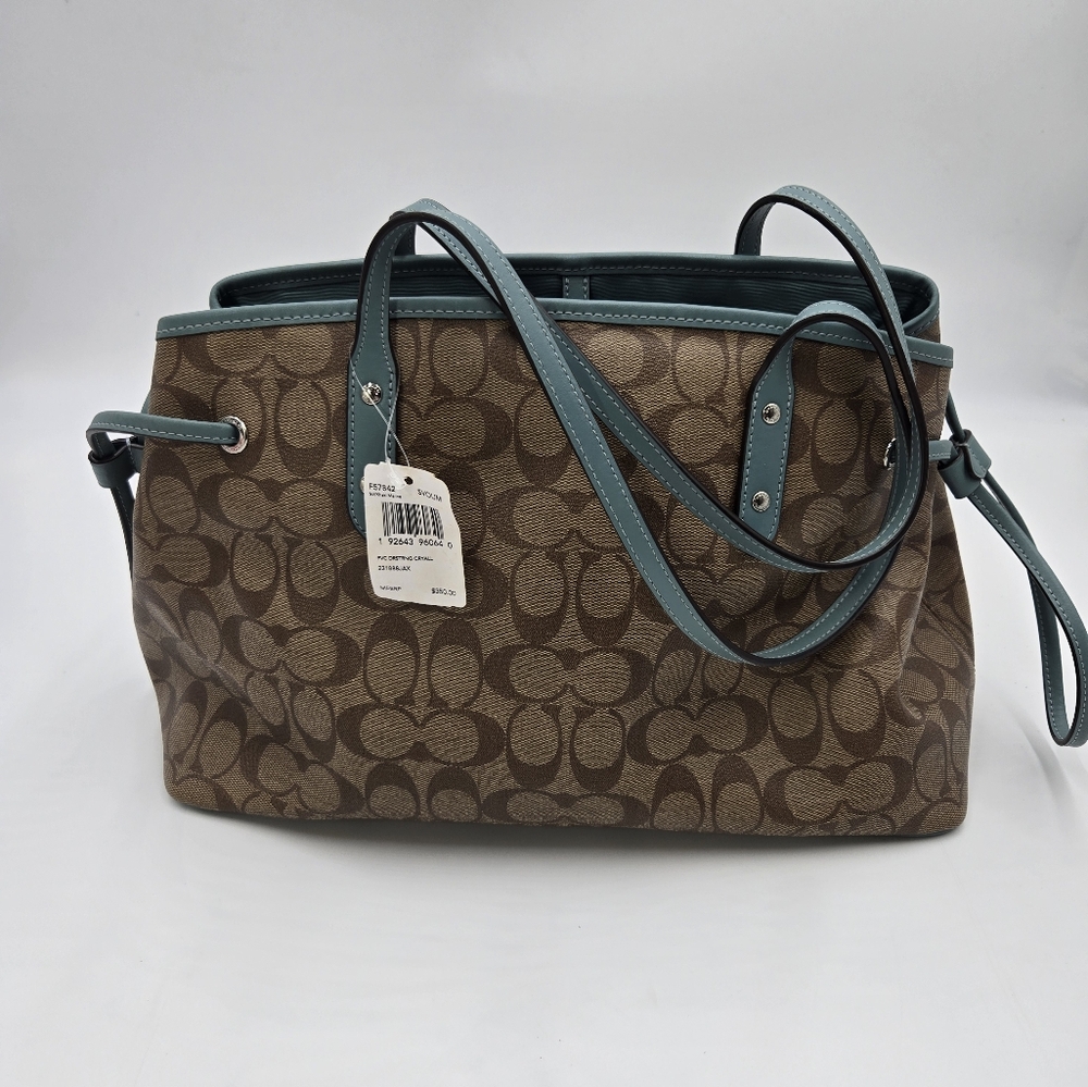 Coach PVC Drawstring Carryall Canvas - Picture 6 of 16